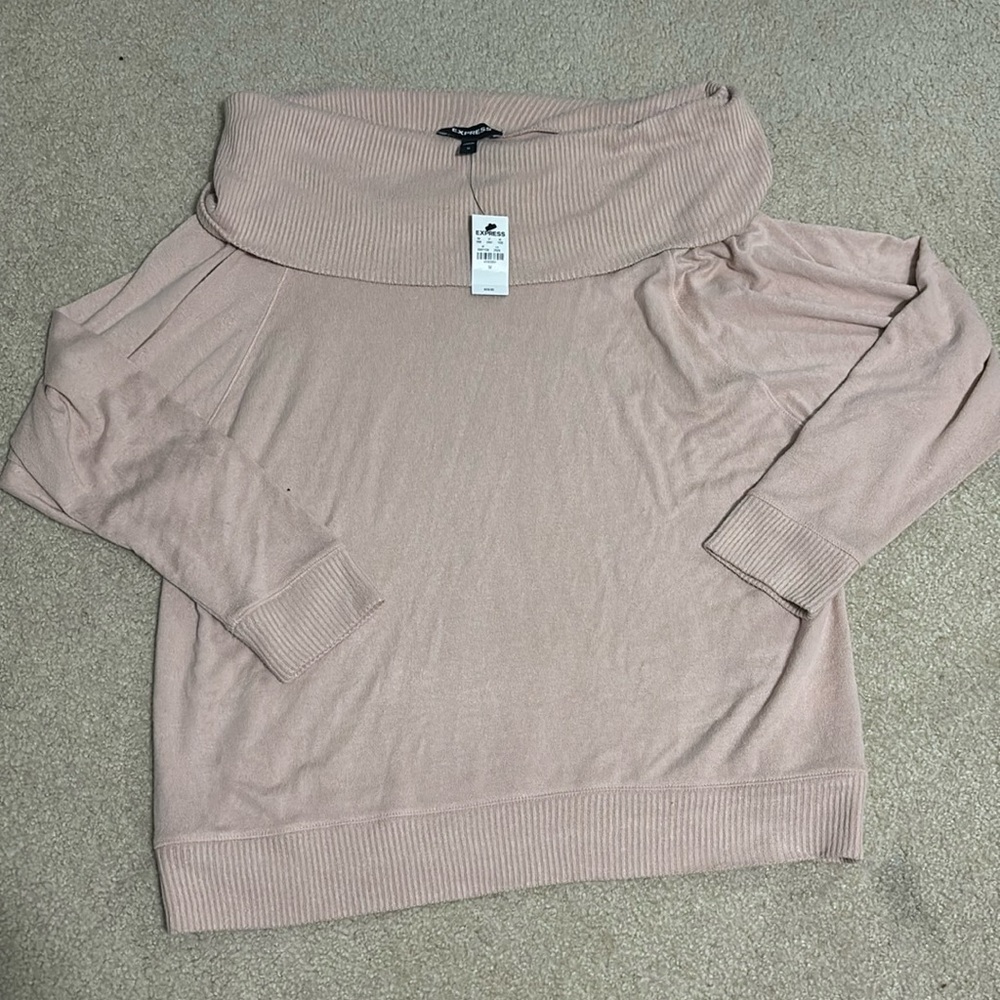 🆕 Express NWT, Sweater, Women’s Size Medium, Very Light Pink Color
